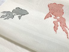 画像2: 夏着物用　名古屋帯 (2)