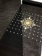 画像3: 夏着物用　名古屋帯【手刺繍】 (3)