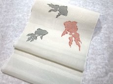 画像1: 夏着物用　名古屋帯 (1)